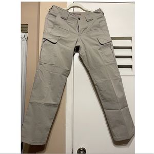 5.11 Tatical Women’s Stryke pants;size 6; hemmed for 5’1 female, khaki color.